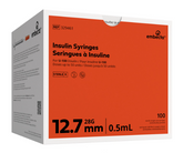 Embecta (formerly BD) Insulin Syringes 0.5cc (0.5mL) x 28G x 1/2" (Box of 100)