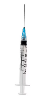Exel 3mL Syringe and Needle Combination Luer Lock Tip 23G x 1" | 1 Box (100 Syringes)