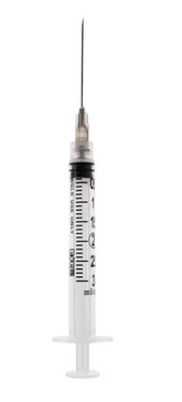 Exel 3mL Syringe and Needle Combination Luer Lock Tip 22G x 1 ½" | 1 Box (100 Syringes)