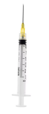 Exel 3mL Syringe and Needle Combination Luer Lock Tip 20G x 1 ½" (Box of 100)