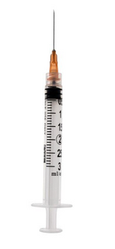 Exel 3mL Syringe and Needle Combination Luer Lock Tip 25G x 1" | 1 Box (100 Syringes)