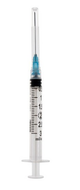 Exel 3mL Syringe and Needle Combination Luer Lock Tip 23G x 1 ½" | 50 Syringes