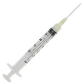 Mixing Syringes with Needles -Exel 3cc OR 10cc (3 syringes per pack)