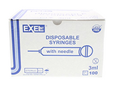 Exel 3ml (3cc) Syringe Luer Lock Tip (NO NEEDLE) (Box of 100)