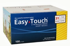 MHC EasyTouch insulin syringes.