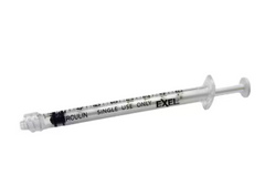 Exel 1ml (1cc) Tuberculin Syringe Luer Lock Tip (NO NEEDLE) (Box of 100)