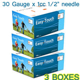 30 gauge 1/2" 1cc needles