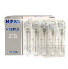 1cc (1ml) 27G x 1 1/4" Luer-Lock Syringe & Hypodermic Needle Combo (50 pack)