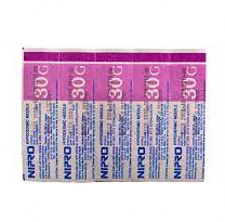 1cc (1ml) 30G x 1/2" Luer-Lock Syringe & Hypodermic Needle Combo (50 pack)