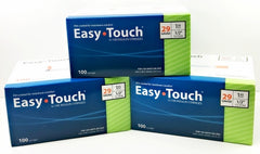 EasyTouch Insulin Syringes 1cc (1ml) x 29G x 1/2" - 3 BOXES (300 SYRINGES)