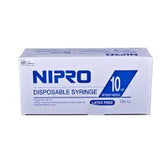 Nipro 10cc (10ml) Luer-Lock Syringe NO NEEDLE (25 Pack).