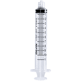 A blue cylinder on a white background, featuring a Nipro 10cc (10ml) Luer-Lock Syringe NO NEEDLE (25 Pack).