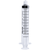 A blue cylinder on a white background, featuring a Nipro 10cc (10ml) Luer-Lock Syringe NO NEEDLE (25 Pack).
