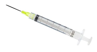 BD 3cc (3ml) 20G x 1" Luer-Lok Syringe & Hypodermic Needle Combo (10 pack)