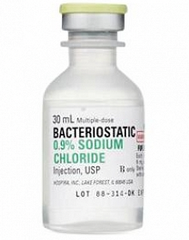 Bacteriostatic NaCl 0.9% 30mL