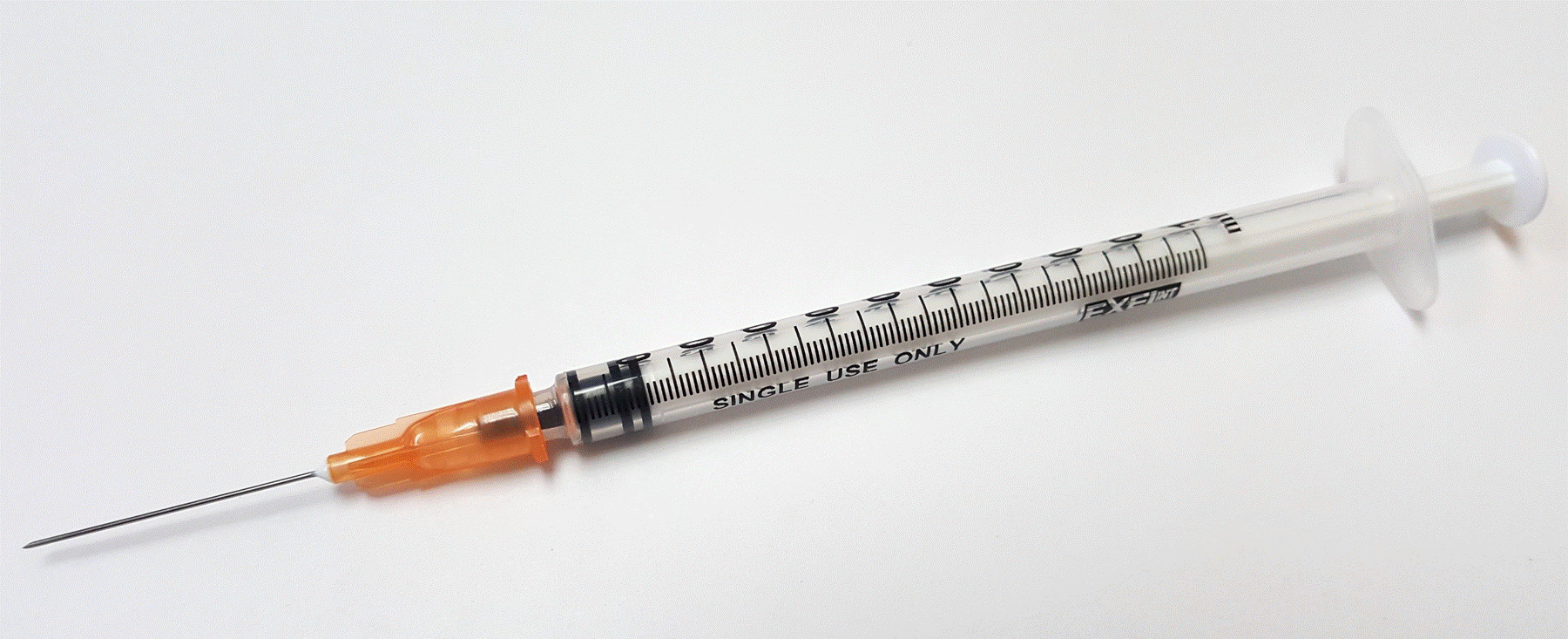 Exel 1ml (1cc) Syringe/Needle Combination Slip Tip 25g x 1" (Box of 100)