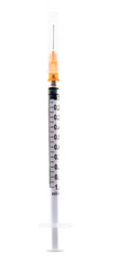 Exel 1mL Syringe and Needle Combination Slip Tip 25G x ⅝" | 50 Syringes