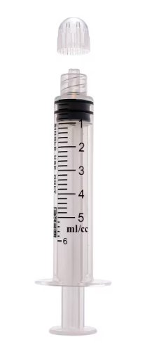 Exel 5mL Syringe Only | 1 Box (100 Syringes)