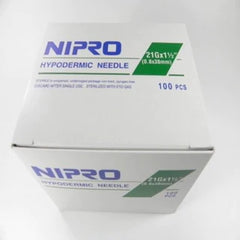 Hypodermic Needle 21G x 1 1/2" (50 Pack)