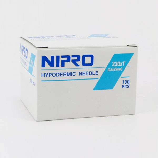 Nipro Luer Lock Syringe & Needle, 5cc x 25g x 1, BX 100