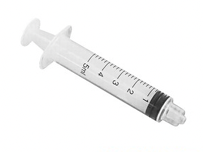 5cc (5ml) 23G x 1" Luer-Lock Syringe & Hypodermic Needle Combo (50 pack)