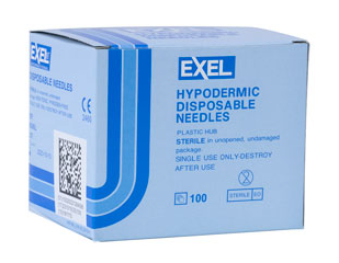 Exel Disposable Hypodermic Needles 23G x 1 1/2" (50 PACK)