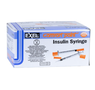 Exel U-100 Comfort Point Insulin Syringes 1cc x 31G x 5/16″ (1 BOX/100 syringes)