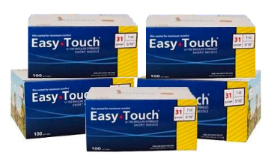 EasyTouch Insulin Syringes 1cc (1ml) x 31G x 5/16" - 5 BOXES (500 SYRINGES)