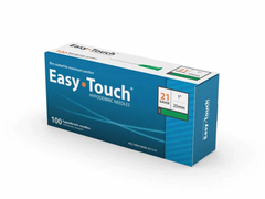 EasyTouch Hypodermic Needle 21G x 1" (1 BOX of 100)