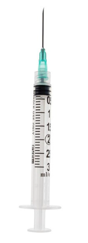Exel 3mL Syringe and Needle Combination Luer Lock Tip 21G x 1" | 1 Box (100 Syringes)