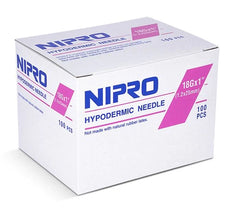 Hypodermic Needle 18G x 1" (50 Pack)