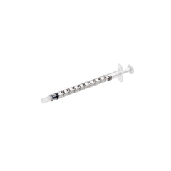 A NDC BD 1cc (1ml) Oral Syringe CLEAR (10 pack) displaying volumetric accuracy on a white background.