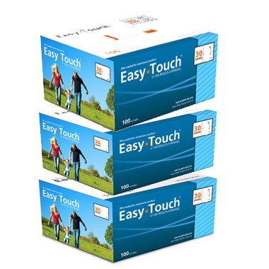 3 boxes of easytouch insulin syringes