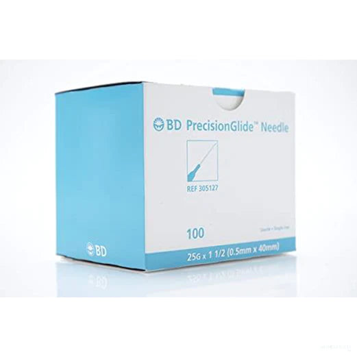 BD 25G x 1 1/2" PrecisionGlide Hypodermic Needle (50 pack)