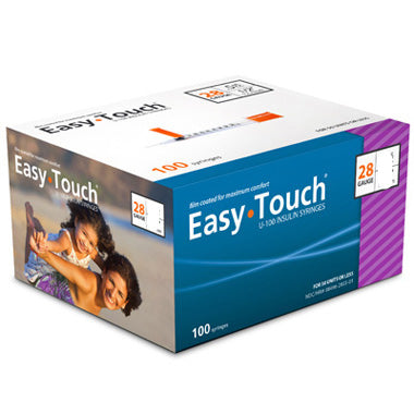 100 count 28G easytouch syringes