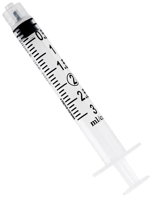 Mixing Syringes with Needles -Exel 3cc OR Nipro 10cc (3 syringes per pack)