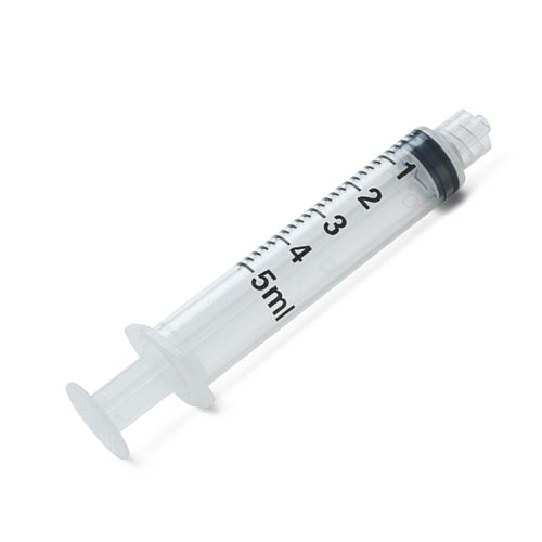 5cc (5ml) Luer-Lock Syringe -  NO NEEDLE (50 pack)